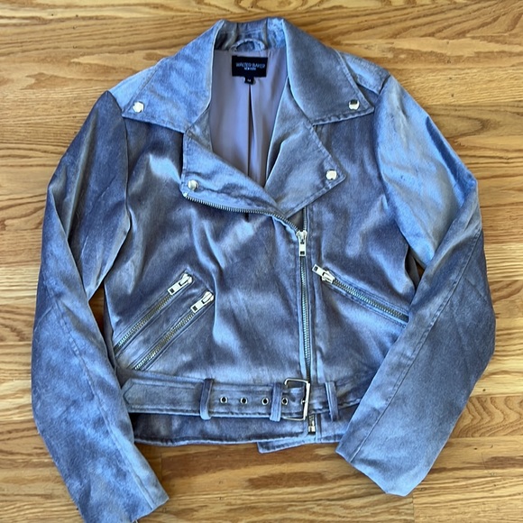 Walter Baker Violet Velvet Jacket - Picture 5 of 8